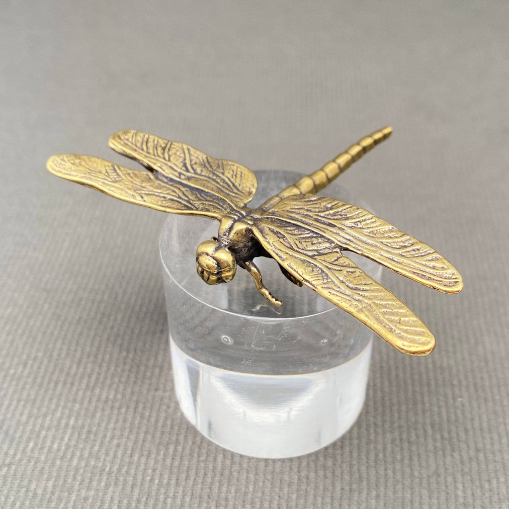 Brass Dragonfly Terrarium Charm