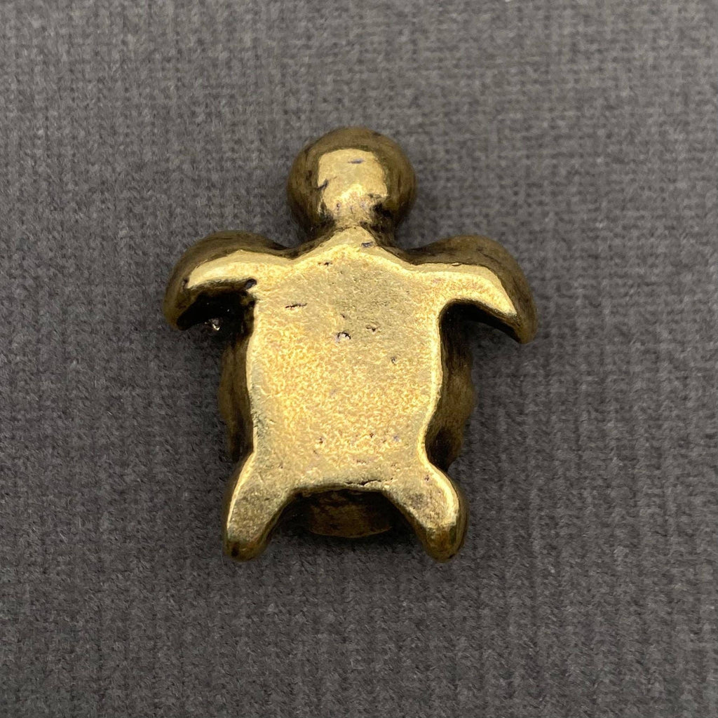 Brass Mini Turtle Terrarium Charm
