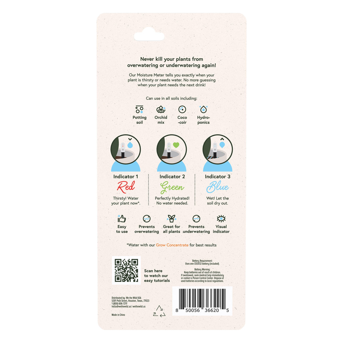 Soil Moisture Meter For Houseplants