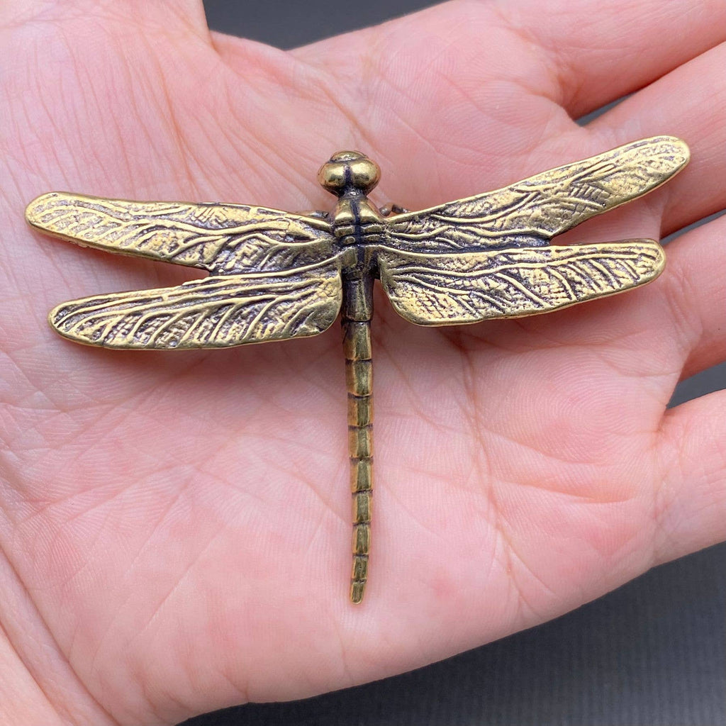 Brass Dragonfly Terrarium Charm