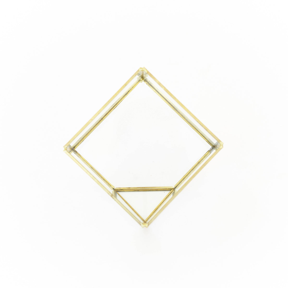 Heptahedron Geometric Glass Terrarium