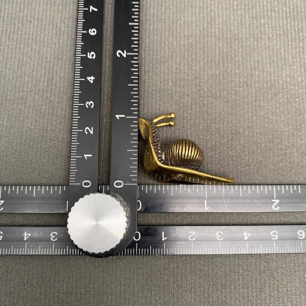 Brass Snail Terrarium Charm