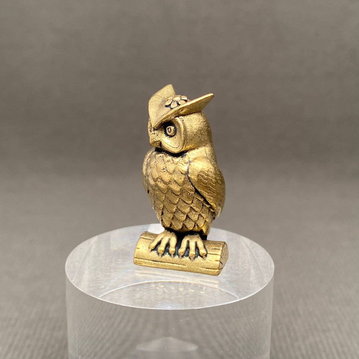 Owl Brass Archer Terrarium Charm