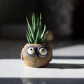 Baby Yellow Owl - Olive - Mini Blobhouse Planter