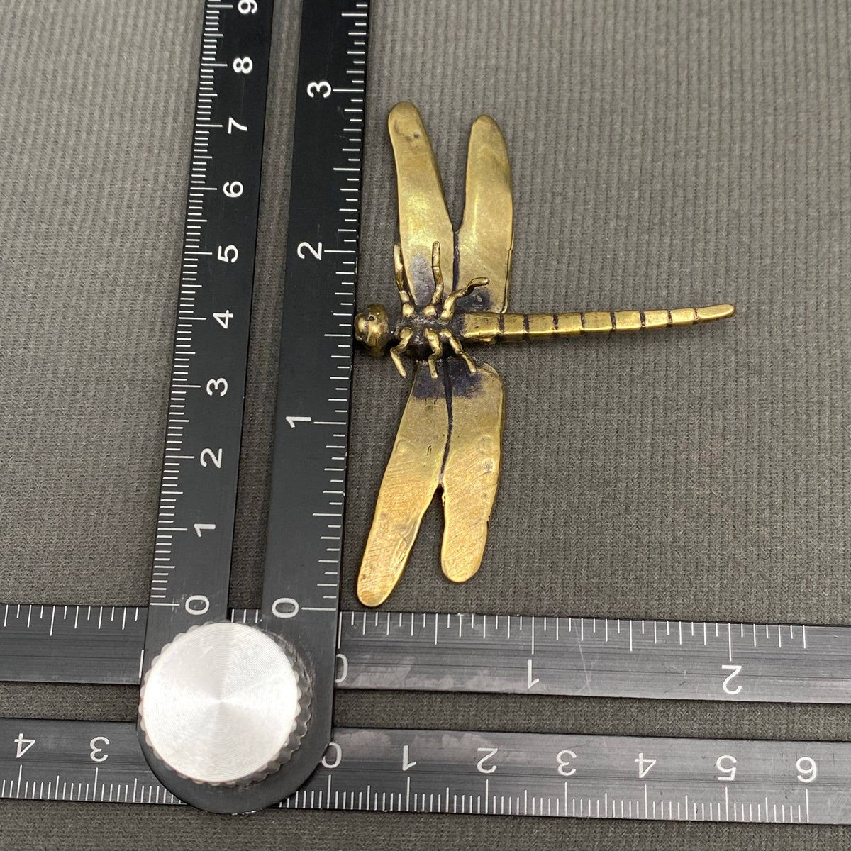Brass Dragonfly Terrarium Charm