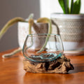 4" Open Mouth Molten Glass Terrarium